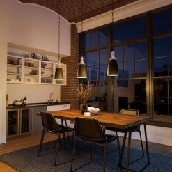 Glenwater Small 1-Light Antique Black Pendant by Manor Brook -Brightech Sales antique black manor brook chandeliers mb100570 31 1000