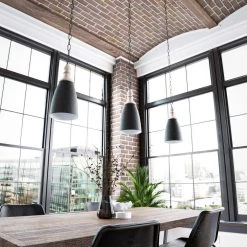 Glenwater Small 1-Light Antique Black Pendant by Manor Brook -Brightech Sales antique black manor brook chandeliers mb100570 76 1000