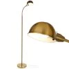 Regent 68 in. Antique Brass LED Floor Lamp with Adjustable Gooseneck by Brightech 1 Regent 68 in. Antique Brass LED Floor Lamp with Adjustable Gooseneck by Brightech -Brightech Sales antique brass brightech floor lamps 1e 2act sxkc 64 1000
