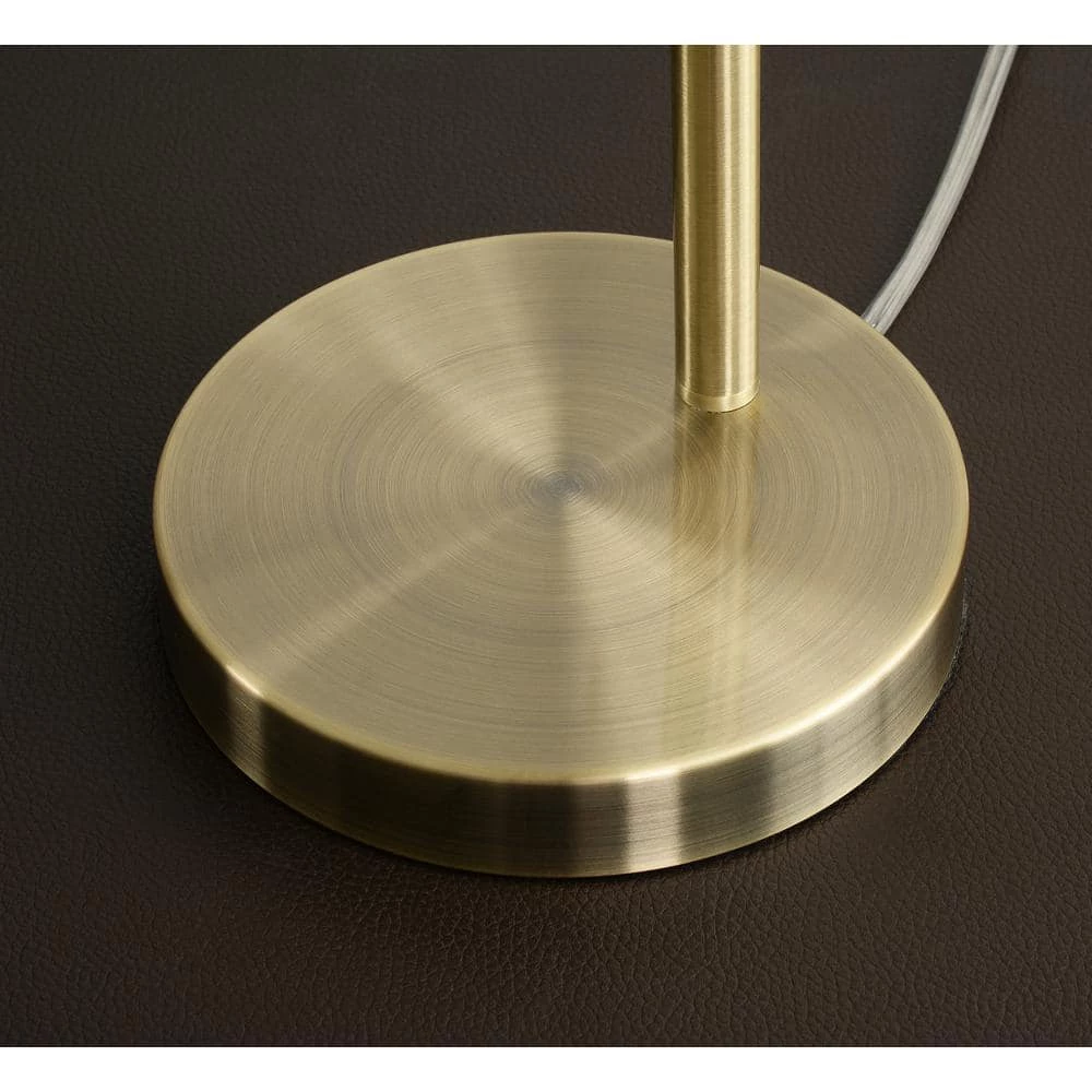 William 26.5 in. Antique Brass Indoor Desk Lamp with Bulb Included by Manor Brook 10 William 26.5 in. Antique Brass Indoor Desk Lamp with Bulb Included by Manor Brook - Image 8