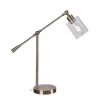 William 26.5 in. Antique Brass Indoor Desk Lamp with Bulb Included by Manor Brook -Brightech Sales antique brass manor brook desk lamps mb100219 64 1000