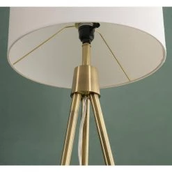 Maddox 61 in. Antique Brass Floor Lamp with White Shade by Manor Brook 11 Maddox 61 in. Antique Brass Floor Lamp with White Shade by Manor Brook -Brightech Sales antique brass manor brook floor lamps mb100222 1f 1000