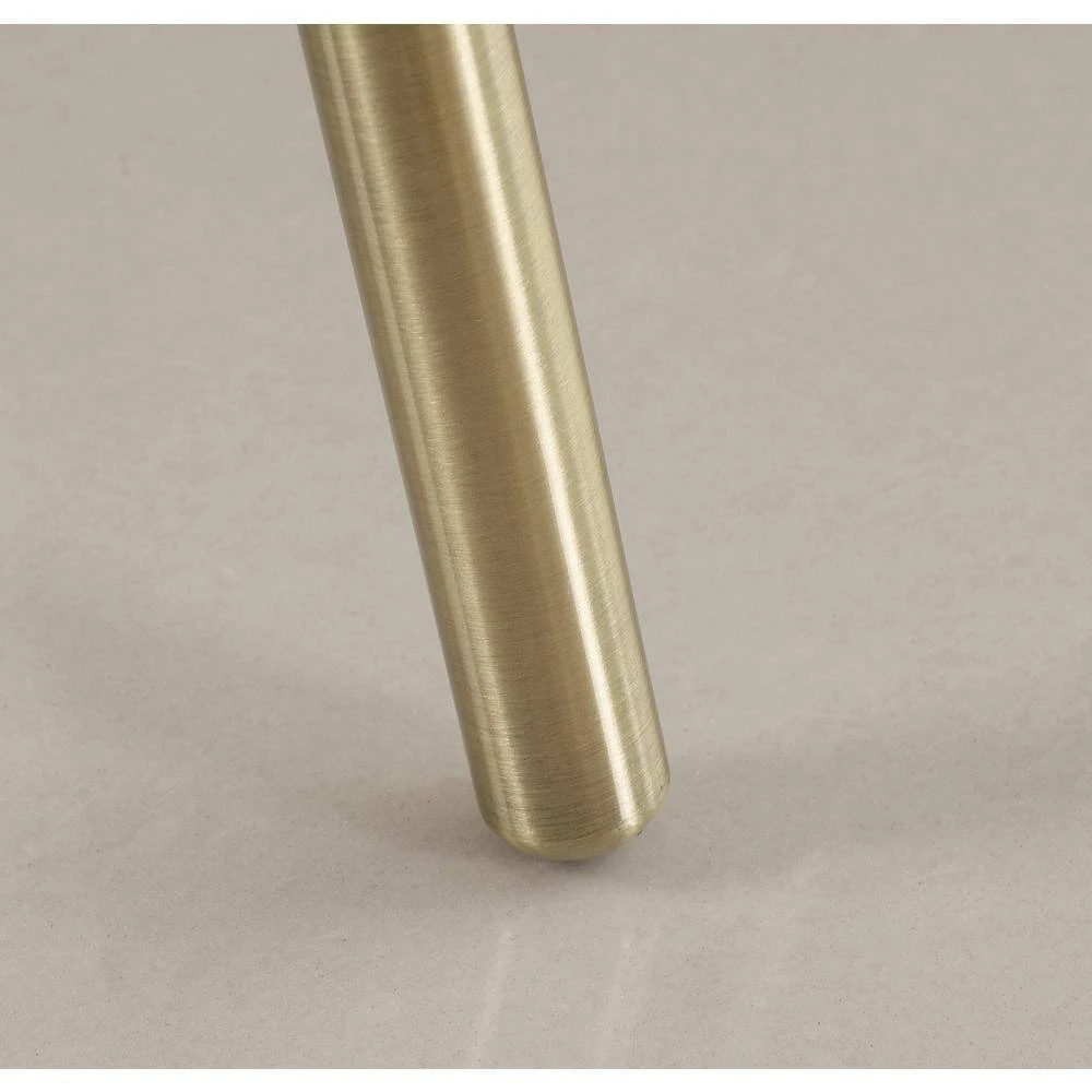 Maddox 61 in. Antique Brass Floor Lamp with White Shade by Manor Brook 7 Maddox 61 in. Antique Brass Floor Lamp with White Shade by Manor Brook - Image 5