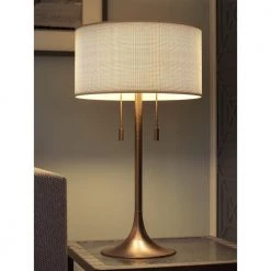 Stella 30 in. Antique Brass Stowe Table Lamp by Manor Brook -Brightech Sales antique brass manor brook table lamps mb100159 1f 1000