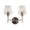 Martin 14 in. 2-Light Antique Brass Vanity Light with Clear Glass Shades by Manor Brook 1 Martin 14 in. 2-Light Antique Brass Vanity Light with Clear Glass Shades by Manor Brook -Brightech Sales antique brass manor brook vanity lighting mb100164 64 1000