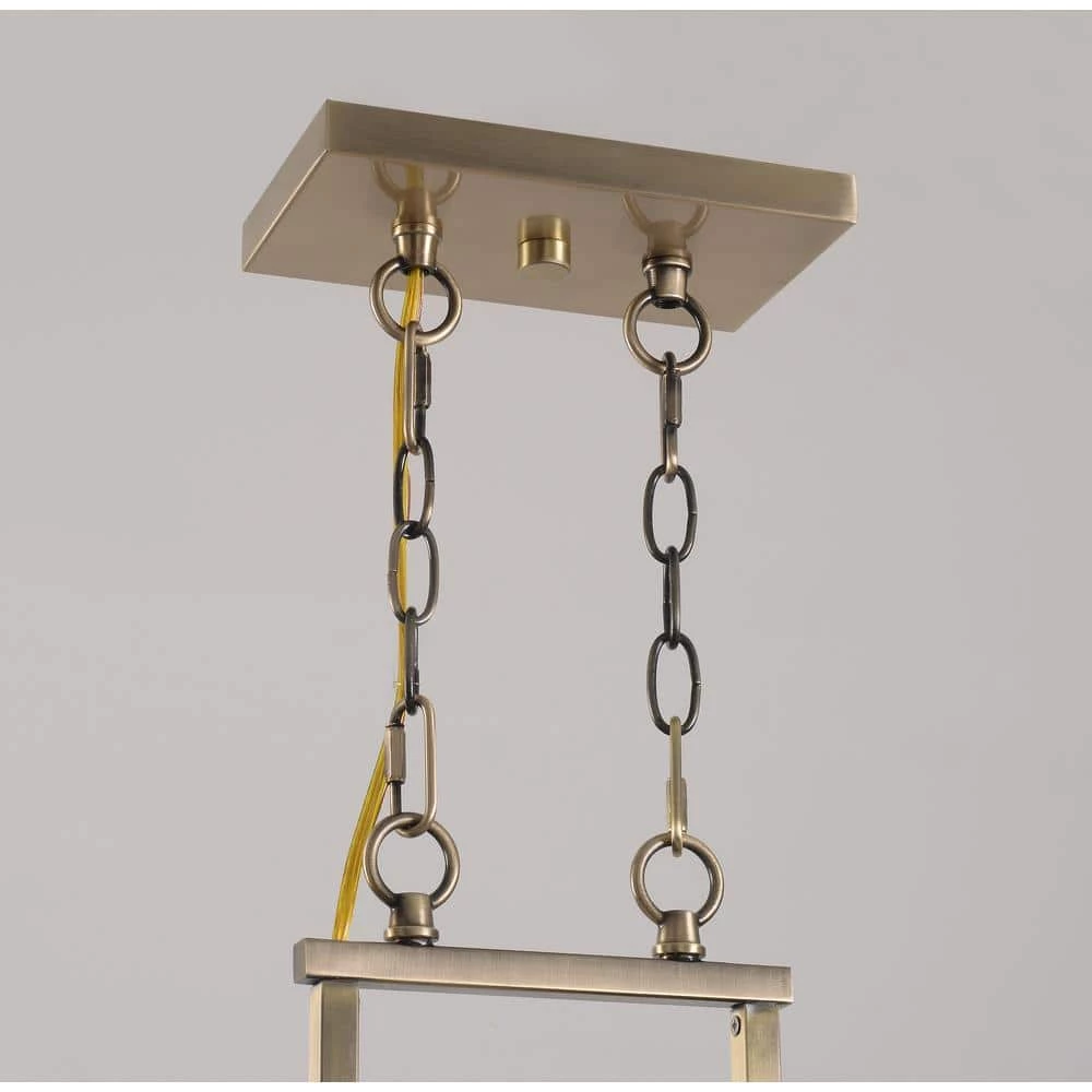22 in. Hipley 22.13 in. 4-Light Island Cylinder Brass Chandelier by Manor Brook 5 22 in. Hipley 22.13 in. 4-Light Island Cylinder Brass Chandelier by Manor Brook - Image 3