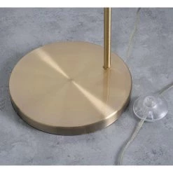 Nico 55 in. H Antique Brass and Black Floor Lamp by Manor Brook -Brightech Sales black and antique brass manor brook floor lamps mb100253 44 1000