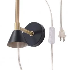 Page 1-Light Black with Antique Brass Wallchiere by Manor Brook -Brightech Sales black and antique brass manor brook wall sconces mb100607 4f 1000