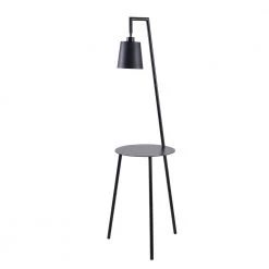 Ander 60 in. Black Floor Lamp with Tray by Manor Brook -Brightech Sales black and black metal shade manor brook floor lamps mb100267 4f 1000