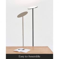Sky 63 in. Black Torchiere LED Floor Lamp by Brightech -Brightech Sales black brightech floor lamps 1l uodx 8dxj 1f 1000