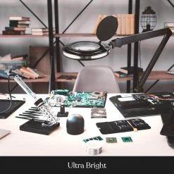 LightView Pro 10 in. Black Magnifying LED Floor Lamp with 3 Diopter and 6 Wheel Rolling Base by Brightech 12 LightView Pro 10 in. Black Magnifying LED Floor Lamp with 3 Diopter and 6 Wheel Rolling Base by Brightech -Brightech Sales black brightech floor lamps 39 l4gj 391z 44 1000