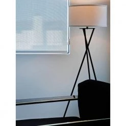 Jaxon 17.5 in. Black Standing Tripod Floor Lamp with LED Light Bulb by Brightech -Brightech Sales black brightech floor lamps 5x blyx e3b2 1f 1000
