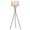 Jaxon 17.5 in. Black Standing Tripod Floor Lamp with LED Light Bulb by Brightech