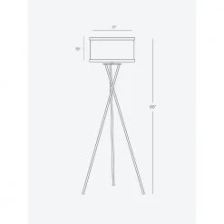 Jaxon 17.5 in. Black Standing Tripod Floor Lamp with LED Light Bulb by Brightech -Brightech Sales black brightech floor lamps 5x blyx e3b2 76 1000