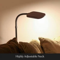 Litespan 55 in. Brown LED 2nd Edition Floor Lamp by Brightech -Brightech Sales black brightech floor lamps 73 szv2 qeyd fa 1000