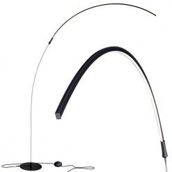 Sparq 53 in. Black Arc LED Floor Lamp by Brightech