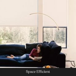 Sparq 53 in. Black Arc LED Floor Lamp by Brightech -Brightech Sales black brightech floor lamps ds tv6z bb3k 76 1000