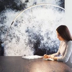 Sparq 53 in. Black Arc LED Floor Lamp by Brightech -Brightech Sales black brightech floor lamps ds tv6z bb3k fa 1000