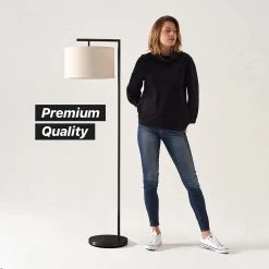 Montage Modern Drum Shade, 17 .5 in. Black Standing Floor LED Smart Lamp Shade, Interior Lighting, by Brightech 11 Montage Modern Drum Shade, 17 .5 in. Black Standing Floor LED Smart Lamp Shade, Interior Lighting, by Brightech -Brightech Sales black brightech floor lamps ey 5mk5 54bh 1f 1000