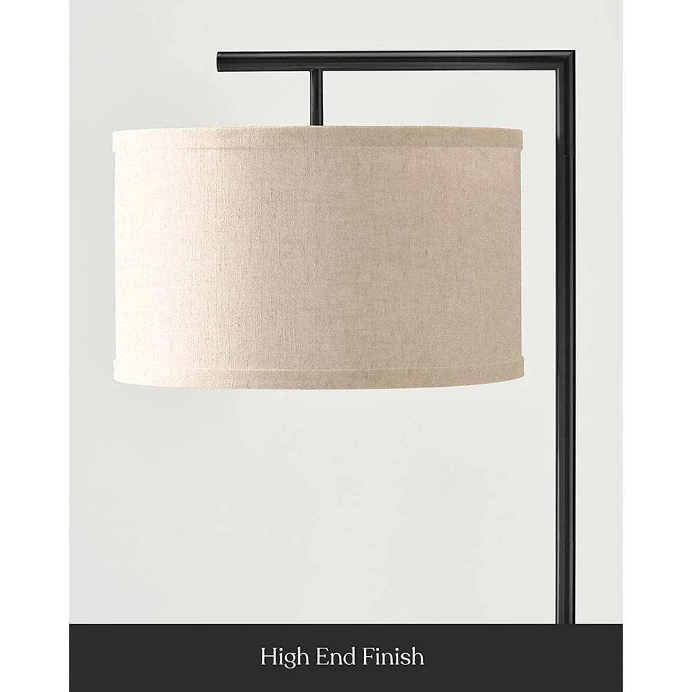 Montage Modern Drum Shade, 17 .5 in. Black Standing Floor LED Smart Lamp Shade, Interior Lighting, by Brightech 5 Montage Modern Drum Shade, 17 .5 in. Black Standing Floor LED Smart Lamp Shade, Interior Lighting, by Brightech - Image 3