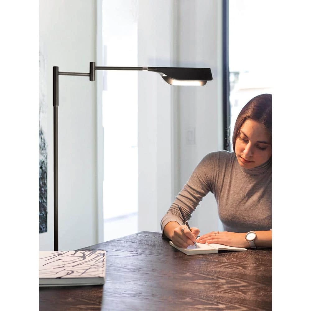 Leaf 53 in. Black LED Floor Lamp with Adjustable Arm and Shade by Brightech 5 Leaf 53 in. Black LED Floor Lamp with Adjustable Arm and Shade by Brightech - Image 3