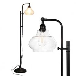 Austin 57 in. Black Adjustable Floor Lamp by Brightech
