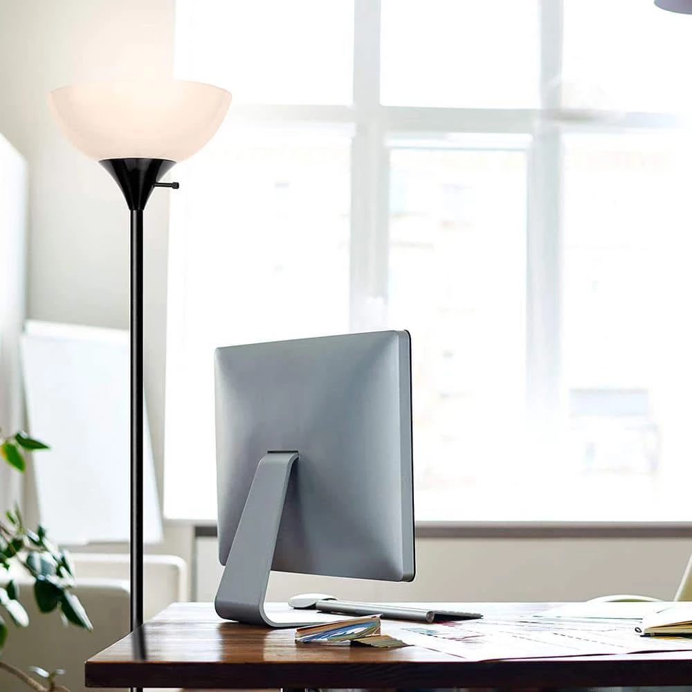 Sky Dome 72 in. Black Torchiere LED Floor Lamp by Brightech 6 Sky Dome 72 in. Black Torchiere LED Floor Lamp by Brightech - Image 4