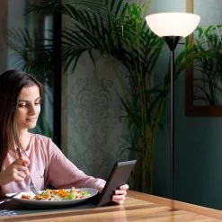 Sky Dome 72 in. Black Torchiere LED Floor Lamp by Brightech 13 Sky Dome 72 in. Black Torchiere LED Floor Lamp by Brightech -Brightech Sales black brightech floor lamps fl dme blk 44 1000