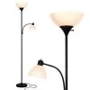 Sky Dome Plus 72 in. Black Torchiere LED Floor Lamp with 1 Adjustable Arm by Brightech -Brightech Sales black brightech floor lamps fl dmepl blk 64 1000