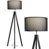 Eden 60 in. Black Wooden Tripod Floor Lamp by Brightech -Brightech Sales black brightech floor lamps fl edn blk 64 1000