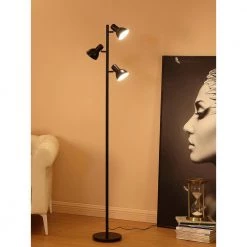 Ethan 65 in. Black LED Tree Floor Lamp with Adjustable Shades by Brightech 11 Ethan 65 in. Black LED Tree Floor Lamp with Adjustable Shades by Brightech -Brightech Sales black brightech floor lamps fl ethan blk 4f 1000