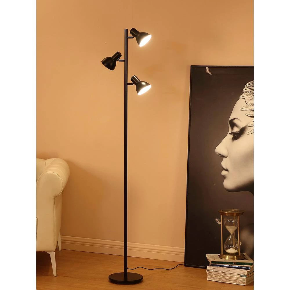Ethan 65 in. Black LED Tree Floor Lamp with Adjustable Shades by Brightech 5 Ethan 65 in. Black LED Tree Floor Lamp with Adjustable Shades by Brightech - Image 3
