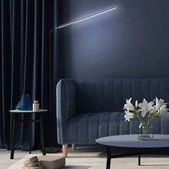 Libra 64 .5 in. Black Floor Lamp with Built-in 3 Mode Dimmer by Brightech -Brightech Sales black brightech floor lamps fl lbra blk 4f 1000