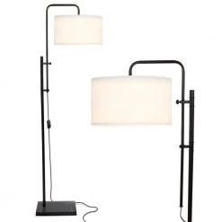Leo 72 in. Black Adjustable LED Standing Floor Lamp by Brightech