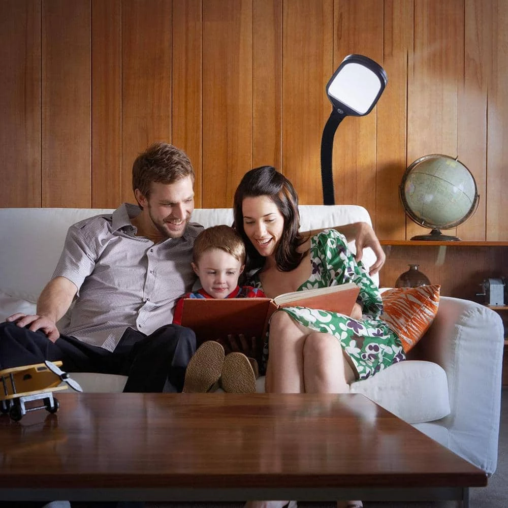 Litespan 53 in. Black LED Floor Lamp with Adjustable Goosebeck by Brightech 6 Litespan 53 in. Black LED Floor Lamp with Adjustable Goosebeck by Brightech - Image 4