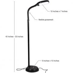 Litespan 53 in. Black LED Floor Lamp with Adjustable Goosebeck by Brightech 10 Litespan 53 in. Black LED Floor Lamp with Adjustable Goosebeck by Brightech -Brightech Sales black brightech floor lamps fl ltspn blk 4f 1000