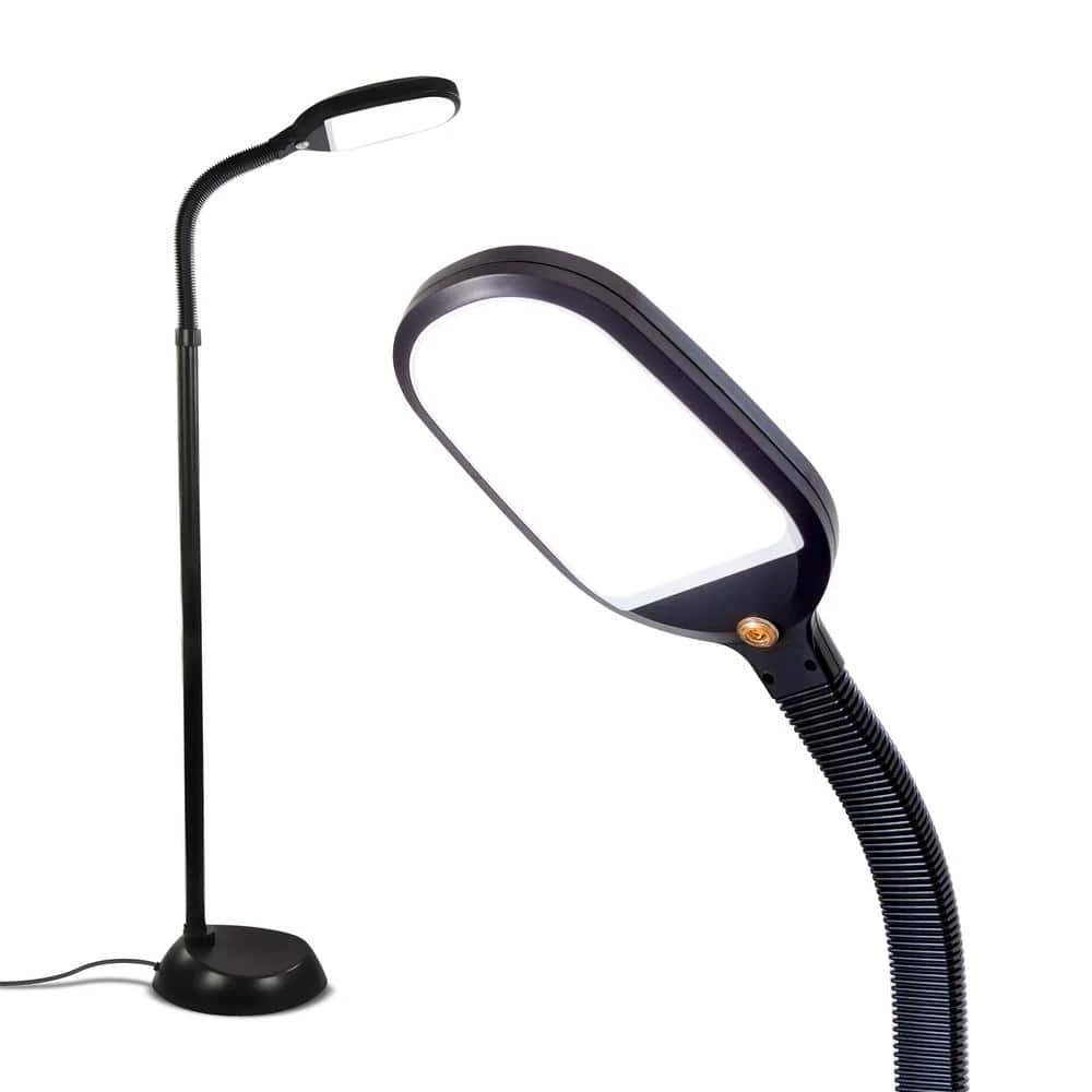 Litespan 53 in. Black LED Floor Lamp with Adjustable Goosebeck by Brightech 3 Litespan 53 in. Black LED Floor Lamp with Adjustable Goosebeck by Brightech