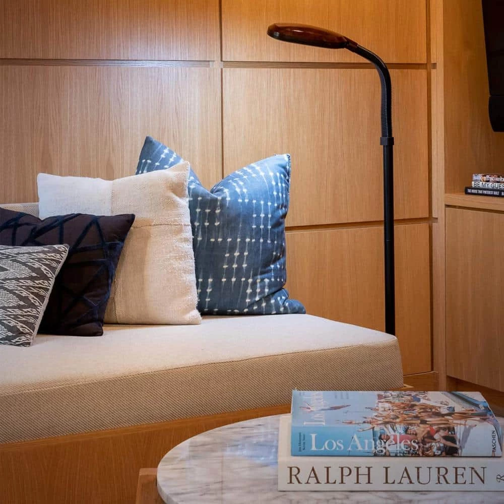 Litespan 53 in. Brown Adjustable Gooseneck Pole Floor Lamp by Brightech 9 Litespan 53 in. Brown Adjustable Gooseneck Pole Floor Lamp by Brightech - Image 7