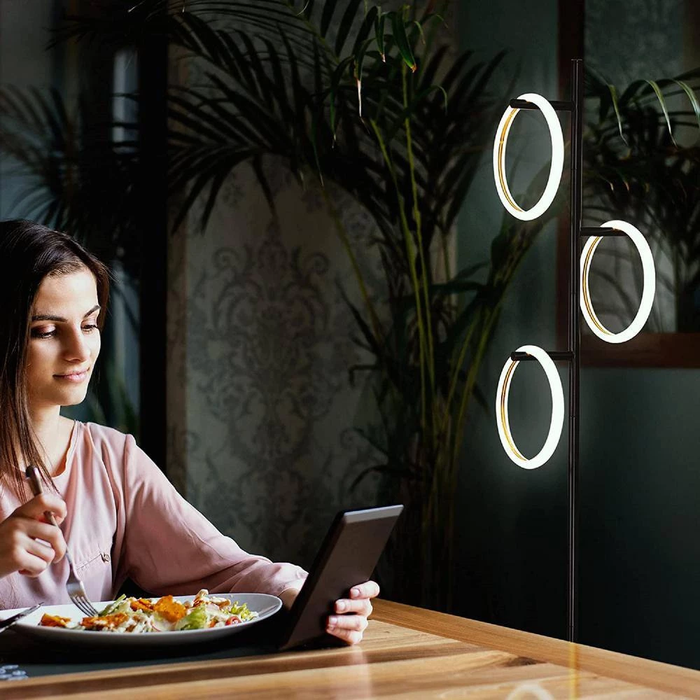 Saturn 66 in. Black Tall LED Tree Standing Floor Lamp by Brightech 7 Saturn 66 in. Black Tall LED Tree Standing Floor Lamp by Brightech - Image 5