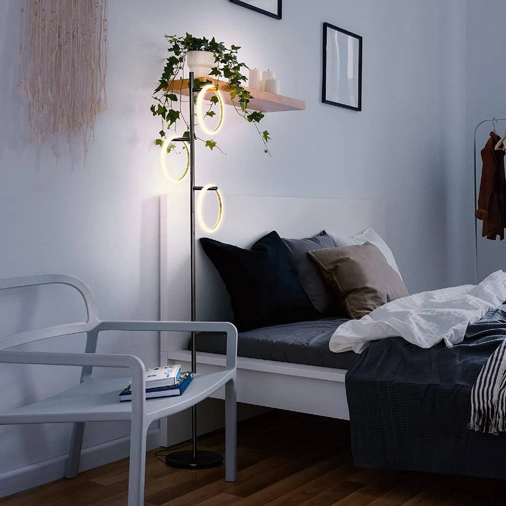 Saturn 66 in. Black Tall LED Tree Standing Floor Lamp by Brightech 4 Saturn 66 in. Black Tall LED Tree Standing Floor Lamp by Brightech - Image 2