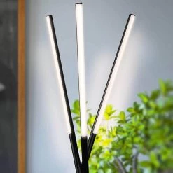 Stix 60 in. Black Tripod LED Floor Lamp with 3 Lights by Brightech 11 Stix 60 in. Black Tripod LED Floor Lamp with 3 Lights by Brightech -Brightech Sales black brightech floor lamps fl stx blk 1f 1000