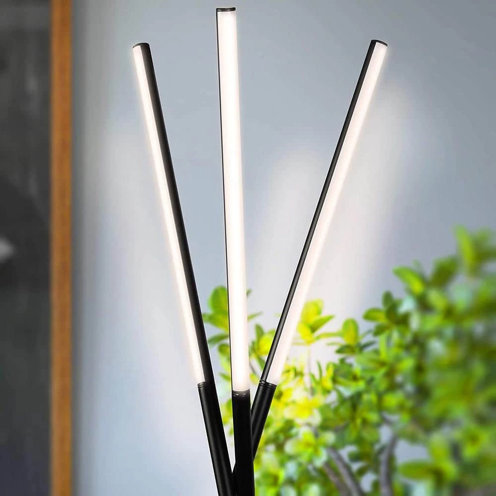 Stix 60 in. Black Tripod LED Floor Lamp with 3 Lights by Brightech 6 Stix 60 in. Black Tripod LED Floor Lamp with 3 Lights by Brightech - Image 4