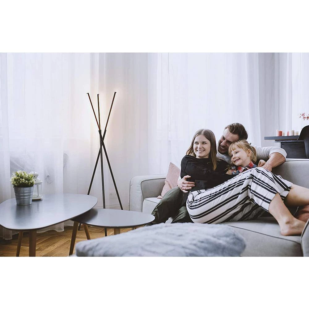 Stix 60 in. Black Tripod LED Floor Lamp with 3 Lights by Brightech 5 Stix 60 in. Black Tripod LED Floor Lamp with 3 Lights by Brightech - Image 3