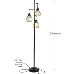 Brightech Sales -Brightech Sales black brightech floor lamps fl trdrp blk c3 1000