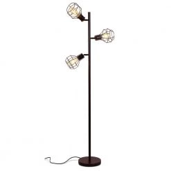 Robin 64 in. Black Industrial Tree LED Floor Lamp with 3 Vintage Edison Bulbs by Brightech