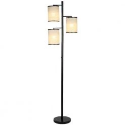 Liam 74 in. Black Dimmable Lantern Tree LED Floor Lamp by Brightech