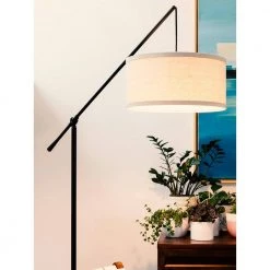 Hudson 2nd Edition 70 in. Black Arc LED Floor Lamp by Brightech -Brightech Sales black brightech floor lamps x5 mqr7 om7p 1f 1000