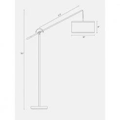 Hudson 2nd Edition 70 in. Black Arc LED Floor Lamp by Brightech -Brightech Sales black brightech floor lamps x5 mqr7 om7p fa 1000