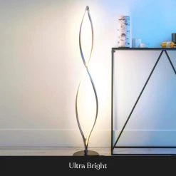 Twist 43 in. Black Spiral LED Floor Lamp by Brightech 11 Twist 43 in. Black Spiral LED Floor Lamp by Brightech -Brightech Sales black brightech floor lamps xr fuek jxym 1f 1000