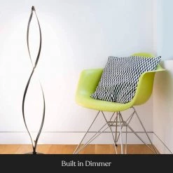 Twist 43 in. Black Spiral LED Floor Lamp by Brightech 12 Twist 43 in. Black Spiral LED Floor Lamp by Brightech -Brightech Sales black brightech floor lamps xr fuek jxym 44 1000